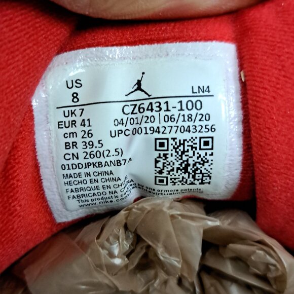 Size 8 Nike Air Jordan 3 Retro Men Denim SE Fire Red 2020 - Picture 7 of 12